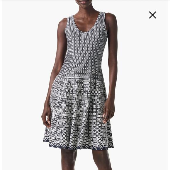 NIC+ZOE Dresses & Skirts - Nic + Zoe-Heritage Jacquard Twirl Sweater Dress size small-NWT
